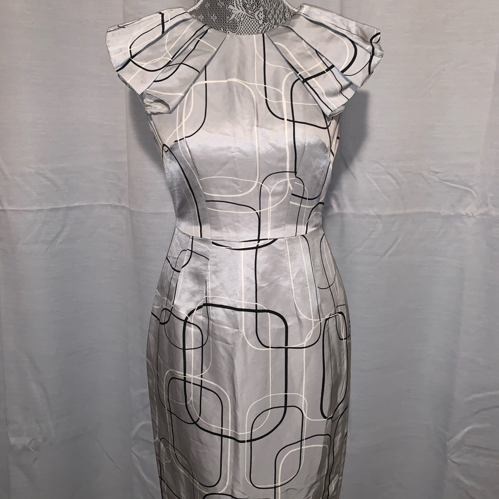 Banana Republic geometric pencil dress sz 2